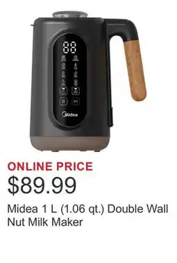 Costco Midea 1 L (1.06 qt.) Double Wall Nut Milk Maker offer