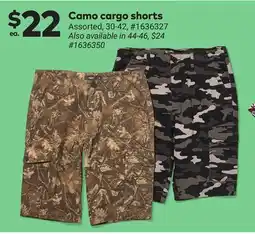 Giant Tiger Camo cargo shorts offer