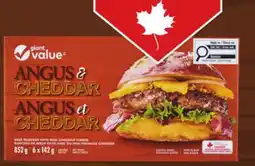 Giant Tiger Giant Value frozen beef burgers offer