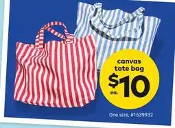 Giant Tiger Canvas tote bag offer