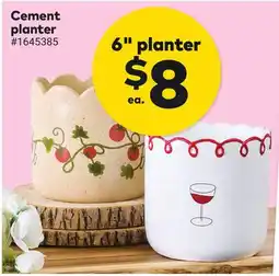 Giant Tiger 6 Cement planter offer