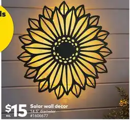 Giant Tiger Solar wall decor offer