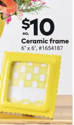 Giant Tiger Ceramic frame offer