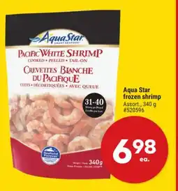 Giant Tiger Aqua Star frozen shrimp offer