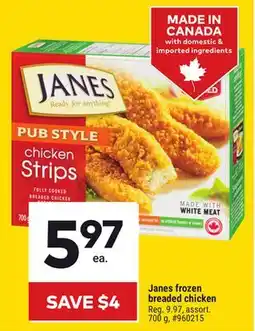 Giant Tiger Janes frozen breaded chicken offer