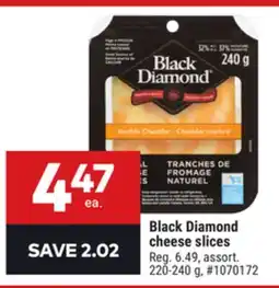 Giant Tiger Black Diamond cheese slices offer