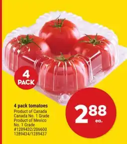 Giant Tiger 4 pack tomatoes offer