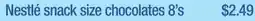 Wholesale Club SNACK SIZE CHOCOLATES 8'S offer