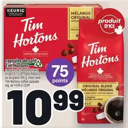 Metro CAPSULES DE CAFÉ TIM HORTONS | TIM HORTONS COFFEE CAPSULES offer