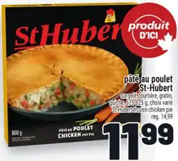 Metro PÂTÉ AU POULET ST-HUBERT | ST-HUBERT FROZEN CHICKEN PIE offer