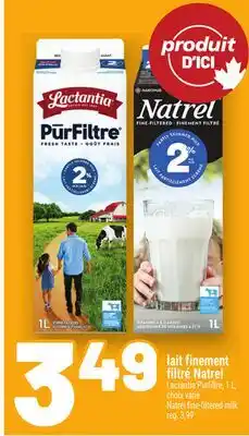 Metro LAIT FINEMENT FILTRÉ NATREL | NATREL FINE‑FILTERED MILK offer