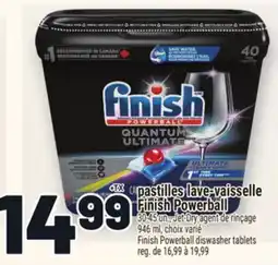 Metro PASTILLES LAVE‑VAISSELLE FINISH POWERBALL | FINISH POWERBALL DISWASHER TABLETS offer