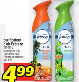 Metro PURIFICATEUR D'AIR FEBREZE | FEBREZE AIR FRESHENER offer