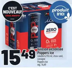 Metro BOISSON ALCOOLISÉE POPPERS ICE offer