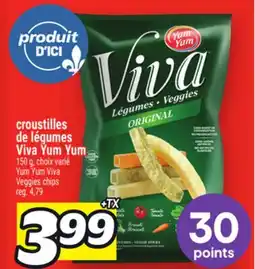 Metro CROUSTILLES DE LÉGUMES VIVA YUM YUM | YUMYUM VIVA VEGGIES CHIPS offer