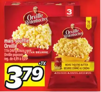 Metro MAÏS SOUFFLÉ ORVILLE | ORVILLE POPCORN offer
