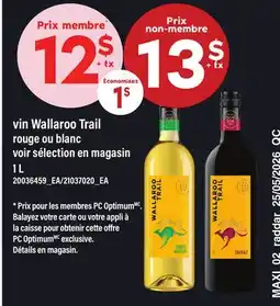Maxi VIN WALLAROO TRAIL ROUGE OU BLANC offer