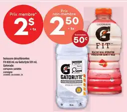 Maxi BOISSONS DÉSALTÉRANTES FIT 828 ML OU GATORLYTE 591 ML GATORADE offer