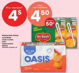 Maxi BOISSONS OASIS, ARIZONA OU DEL MONTE | DRINKS offer