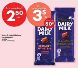 Maxi BARRES DE CHOCOLAT CADBURY offer