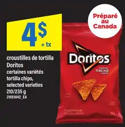 Maxi CROUSTILLES DE TORTILLA DORITOS | TORTILLA CHIPS, 210/235 G offer