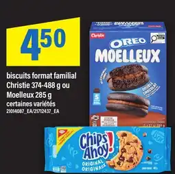 Maxi BISCUITS FORMAT FAMILIAL CHRISTIE 374-488 G OU MOELLEUX 285 G offer