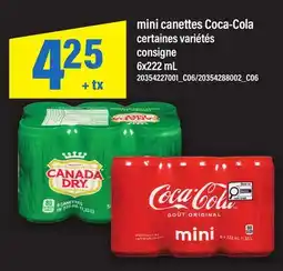 Maxi MINI CANETTES COCA-COLA offer