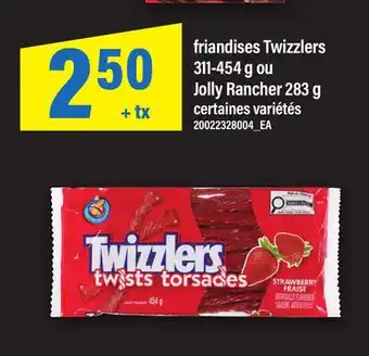 Maxi FRIANDISES TWIZZLERS 311-454 G OU JOLLY RANCHER 283 G offer