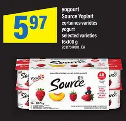 Maxi YOGOURT SOURCE YOPLAIT | YOGURT offer