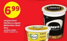 Maxi MARGARINE BECEL, 800/850 G OU YOGOURT MÉDITERRANÉE LIBERTÉ offer