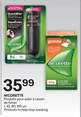 Brunet NICORETTE Produits pour aider à cesser de fumer offer