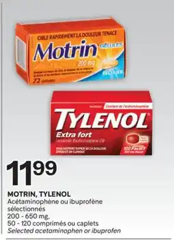 Brunet MOTRIN, TYLENOL Acétaminophène ibuprofène sélectionnés offer