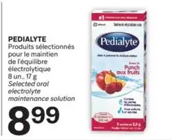 Brunet PEDIALYTE Produits sélectionnés pour le maintien de l'équilibre électrolytique offer