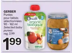 Brunet GERBER Purées pour bébés sélectionnées offer