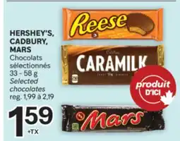 Brunet HERSHEY'S, CADBURY, MARS Chocolats sélectionnés offer