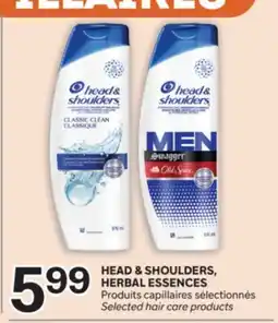Brunet HEAD & SHOULDERS, HERBAL ESSENCES Produits capillaires sélectionnés offer
