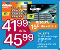 Brunet GILLETTE Produits de rasage sélectionnés offer