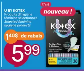 Brunet U BY KOTEX Produits d'hygiène féminine sélectionnés offer