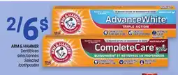 Uniprix ARM & HAMMER Dentifrices Selectionnes offer