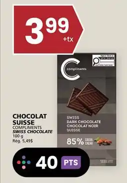 Rachelle-Bery Grocery COMPLIMENTS SWISS CHOCOLATE offer