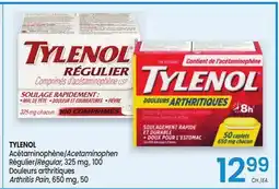 Uniprix TYLENOL Acétaminophène Régulier offer