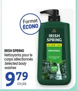 Uniprix IRISH SPRING Nettoyants pour le corps sélectionnés/Selected body washes offer