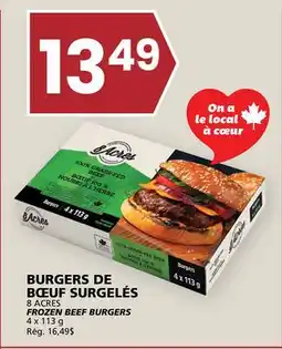 Rachelle-Bery Grocery 8 ACRES FROZEN BEEF BURGERS offer