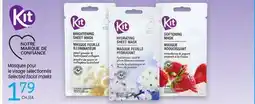 Uniprix Kit Masques pour le visage sélectionnés/Selected facial masks offer