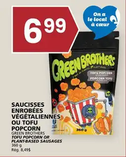 Rachelle-Bery Grocery GREEN BROTHERS TOFU POPCORN OR PLANT-BASED SAUSAGES offer