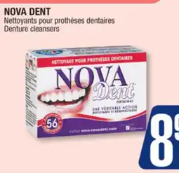 Jean Coutu NOVA DENT Denture cleansers offer