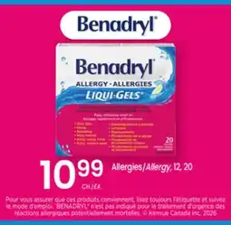 Uniprix BENADRYL Allergies/Allergy offer