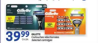 Uniprix GILLETTE Cartouches, sélectionnées/Selected cartridges offer