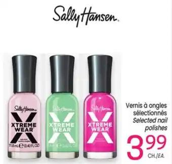 Uniprix Sally Hansen Vernis à ongles sélectionnés/Selected nail polishes offer