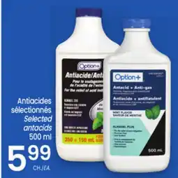 Uniprix OPTION+ Antiacides sélectionnés/ Selected antacids offer